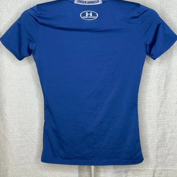 Under Armour - Boys Heat Gear Fitted Short Sleeve Shirt - Size Youth Large - Picture 4 of 6